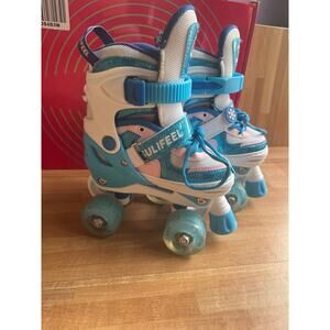 SULIFEEL Snow adjustable light up roller skates size 10/13
